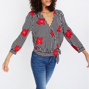 Madewell Floral Top